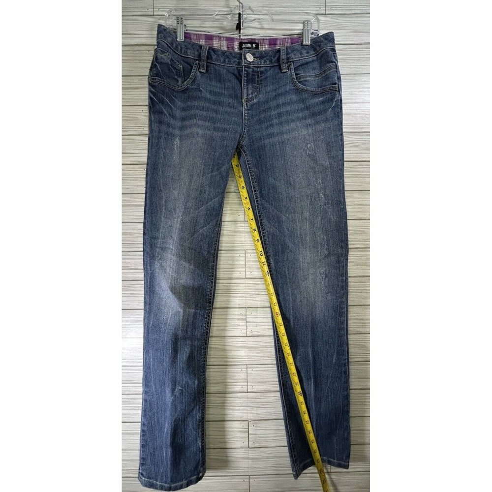 Allen B by Allen Schwartz Distressed Women's Jeans-Denim Straight Leg Sz 10 - Picture 8 of 8